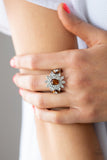 The Princess and The FROND - Brown Ring - Paparazzi Accessories Ring Bedazzle Me Pretty Mobile Fashion Boutique