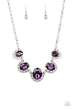 The Queen Demands It - Purple Necklace - Paparazzi Accessories Necklace Bedazzle Me Pretty Mobile Fashion Boutique