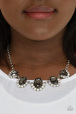The Queen Demands It - Silver Necklace - Paparazzi Accessories Necklace Bedazzle Me Pretty Mobile Fashion Boutique