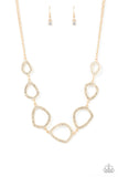 The Real Deal - Gold Necklace - Paparazzi Accessories Necklace Bedazzle Me Pretty Mobile Fashion Boutique