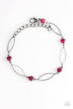 The Right Time - Pink Bracelet - Paparazzi Accessories Bracelet Bedazzle Me Pretty Mobile Fashion Boutique