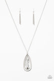 The Royal Coronation - White Necklace - Paparazzi Accessories Necklace Bedazzle Me Pretty Mobile Fashion Boutique
