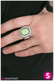 The Royal Yacht - Green Ring - Paparazzi Accessories Ring Bedazzle Me Pretty Mobile Fashion Boutique