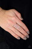 The Run-Around - Orange Ring - Paparazzi Accessories Ring Bedazzle Me Pretty Mobile Fashion Boutique