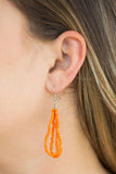 The Show Must CONGO On! - Orange Necklace - Paparazzi Accessories Necklace Bedazzle Me Pretty Mobile Fashion Boutique