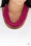 The Show Must CONGO On! - Pink Necklace - Paparazzi Accessories Necklace Bedazzle Me Pretty Mobile Fashion Boutique