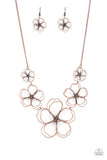 The Show Must GROW On - Copper Necklace - Paparazzi Accessories Necklace Bedazzle Me Pretty Mobile Fashion Boutique