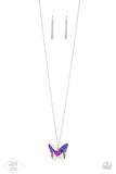 The Social Butterfly Effect - Multi Iridescent Necklace - Paparazzi Accessories Necklace Bedazzle Me Pretty Mobile Fashion Boutique