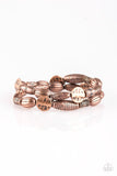The Spice of WILDLIFE - Copper Bracelet - Paparazzi Accessories Bracelet Bedazzle Me Pretty Mobile Fashion Boutique