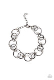 The Universe Revolves around Me - Black Bracelet - Paparazzi Accessories Bracelet Bedazzle Me Pretty Mobile Fashion Boutique