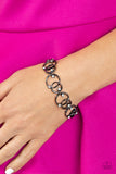 The Universe Revolves around Me - Black Bracelet - Paparazzi Accessories Bracelet Bedazzle Me Pretty Mobile Fashion Boutique
