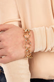 The Universe Revolves Around Me - Gold Bracelet - Paparazzi Accessories Bracelet Bedazzle Me Pretty Mobile Fashion Boutique