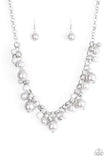 The Upstater - Silver Necklace - Paparazzi Accessories Necklace Bedazzle Me Pretty Mobile Fashion Boutique