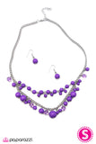 The Wedding Planner - Purple Necklace - Paparazzi Accessories Necklace Bedazzle Me Pretty Mobile Fashion Boutique