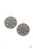 The Whole Nine VINEYARDS - Silver Earrings - Paparazzi Accessories Earrings Bedazzle Me Pretty Mobile Fashion Boutique