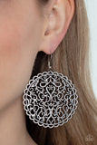 The Whole Nine VINEYARDS - Silver Earrings - Paparazzi Accessories Earrings Bedazzle Me Pretty Mobile Fashion Boutique