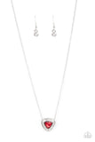 The Whole Package - Red Necklace - Paparazzi Accessories Necklace Bedazzle Me Pretty Mobile Fashion Boutique