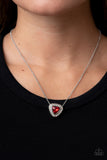 The Whole Package - Red Necklace - Paparazzi Accessories Necklace Bedazzle Me Pretty Mobile Fashion Boutique