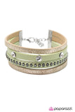 The Wimbledon - Green Bracelet - Paparazzi Accessories Bracelet Bedazzle Me Pretty Mobile Fashion Boutique