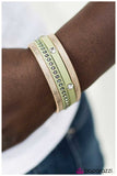 The Wimbledon - Green Bracelet - Paparazzi Accessories Bracelet Bedazzle Me Pretty Mobile Fashion Boutique