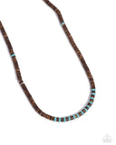 The WOOD Times - Blue Necklace - Paparazzi Accessories Necklace Bedazzle Me Pretty Mobile Fashion Boutique