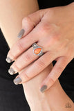 The Zest Of Intentions - Orange Ring - Paparazzi Accessories Ring Bedazzle Me Pretty Mobile Fashion Boutique