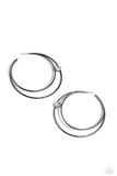 Theater HOOP - Black Earrings - Paparazzi Accessories Earrings Bedazzle Me Pretty Mobile Fashion Boutique