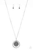 There She GLOWS! - Silver Necklace - Paparazzi Accessories Necklace Bedazzle Me Pretty Mobile Fashion Boutique