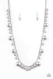 Theres Always Room At The Top - Silver Necklace - Paparazzi Accessories Necklace Bedazzle Me Pretty Mobile Fashion Boutique