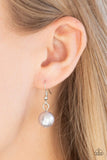 Theres Always Room At The Top - Silver Necklace - Paparazzi Accessories Necklace Bedazzle Me Pretty Mobile Fashion Boutique