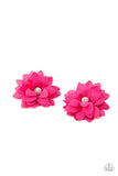 Things That Go BLOOM! - Pink Hair Clip - Paparazzi Accessories Hair Clip Bedazzle Me Pretty Mobile Fashion Boutique