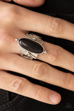 This BADLAND Is My BADLAND - Black Ring - Paparazzi Accessories Ring Bedazzle Me Pretty Mobile Fashion Boutique