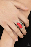 This BADLAND Is My BADLAND - Red Ring - Paparazzi Accessories Ring Bedazzle Me Pretty Mobile Fashion Boutique
