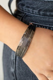 This Girl is on WIRE - Black Bracelet - Paparazzi Accessories Bracelet Bedazzle Me Pretty Mobile Fashion Boutique