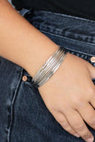 This Girl is on WIRE - Silver Bracelet - Paparazzi Accessories Bracelet Bedazzle Me Pretty Mobile Fashion Boutique