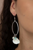 This Too SHELL Pass - Blue Earrings - Paparazzi Accessories Earrings Bedazzle Me Pretty Mobile Fashion Boutique