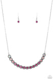 Throwing SHADES - Pink Necklace - Paparazzi Accessories Necklace FS-Bedazzle Me Pretty Mobile Fashion Boutique
