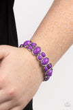 Tic Tac Dance - Purple Bracelet - Paparazzi Accessories Bracelet Bedazzle Me Pretty Mobile Fashion Boutique