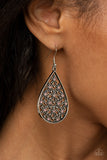 Tick, Tick, BLOOM! - Pink Earrings - Paparazzi Accessories Earrings Bedazzle Me Pretty Mobile Fashion Boutique