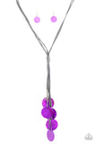 Tidal Tassels - Purple Necklace - Paparazzi Accessories Necklace Bedazzle Me Pretty Mobile Fashion Boutique