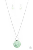 Tidal Tease - Green Necklace - Paparazzi Accessories Necklace Bedazzle Me Pretty Mobile Fashion Boutique