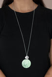 Tidal Tease - Green Necklace - Paparazzi Accessories Necklace Bedazzle Me Pretty Mobile Fashion Boutique