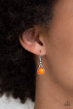 Tide Drifter - Orange Necklace - Paparazzi Accessories Necklace Bedazzle Me Pretty Mobile Fashion Boutique