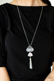 TIDE You Over - Silver Necklace - Paparazzi Accessories Necklace Bedazzle Me Pretty Mobile Fashion Boutique