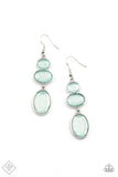 Tiers Of Tranquility - Blue Earrings - Paparazzi Accessories Earrings Bedazzle Me Pretty Mobile Fashion Boutique