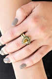 Till QUEENDOM Come - Brass Ring - Paparazzi Accessories Ring Bedazzle Me Pretty Mobile Fashion Boutique