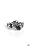 Tilted Triplets - Silver Ring - Paparazzi Accessories Ring Bedazzle Me Pretty Mobile Fashion Boutique