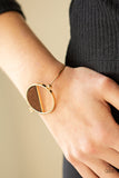 Timber Trade - Gold Bracelet - Paparazzi Accessories Bracelet Bedazzle Me Pretty Mobile Fashion Boutique