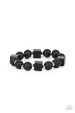 Timber Trendsetter - Black Bracelet - Paparazzi Accessories Bracelet Bedazzle Me Pretty Mobile Fashion Boutique