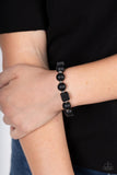 Timber Trendsetter - Black Bracelet - Paparazzi Accessories Bracelet Bedazzle Me Pretty Mobile Fashion Boutique